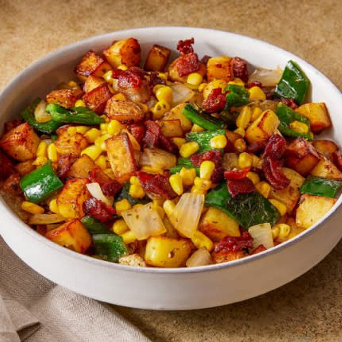 Potato, Poblano & Sweet Corn Hash