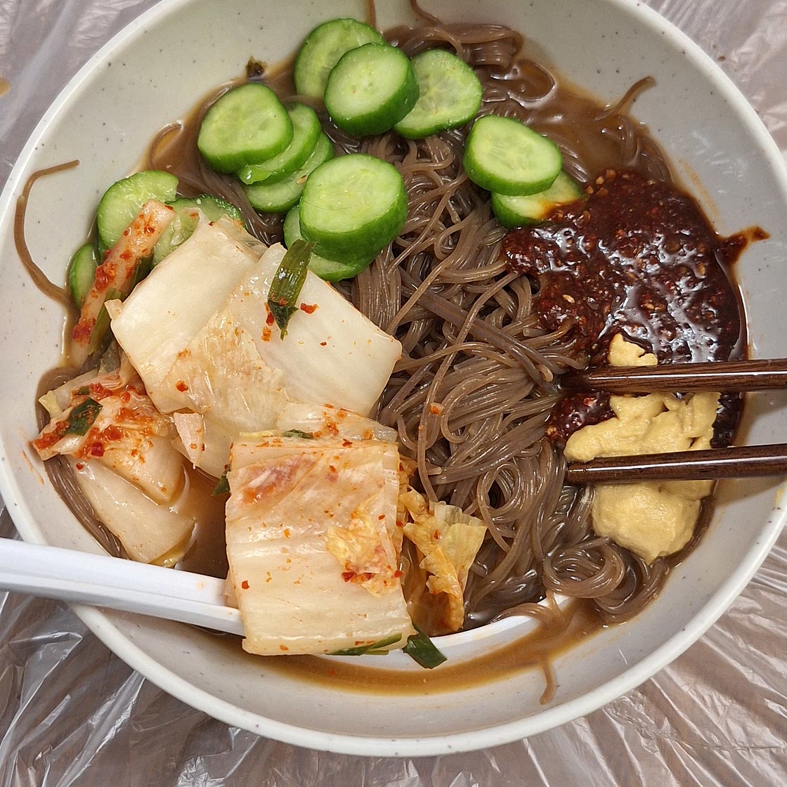 Korean Cold Noodles (Mul Naengmyeong) - Adapted Version