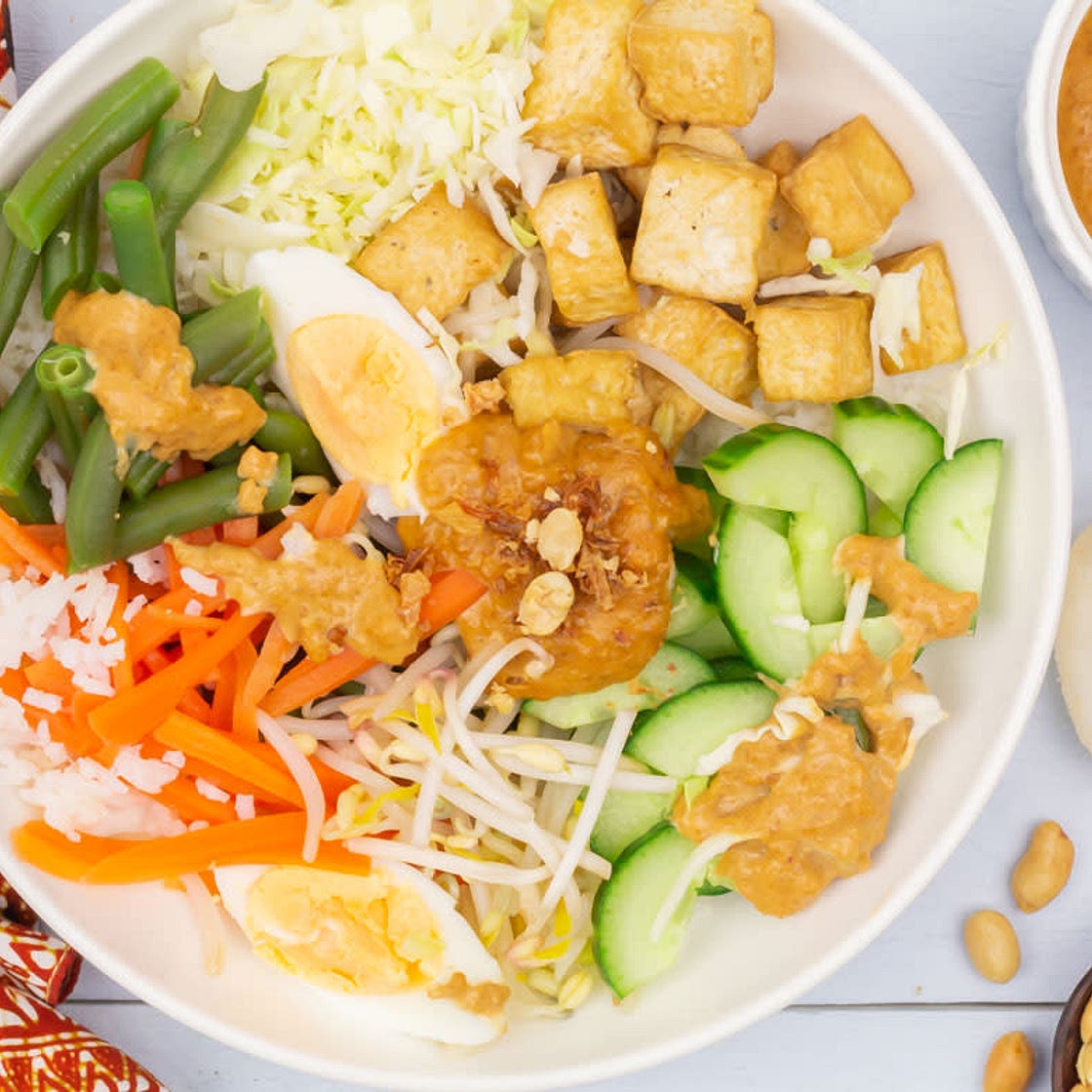 Gado Gado (met zelfgemaakte pindasaus)