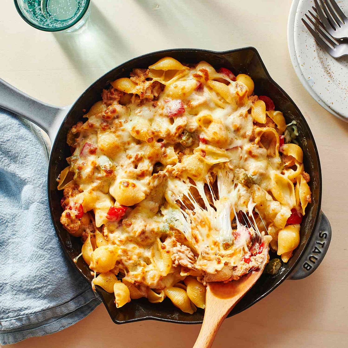 Philly Chicken Cheesesteak Casserole