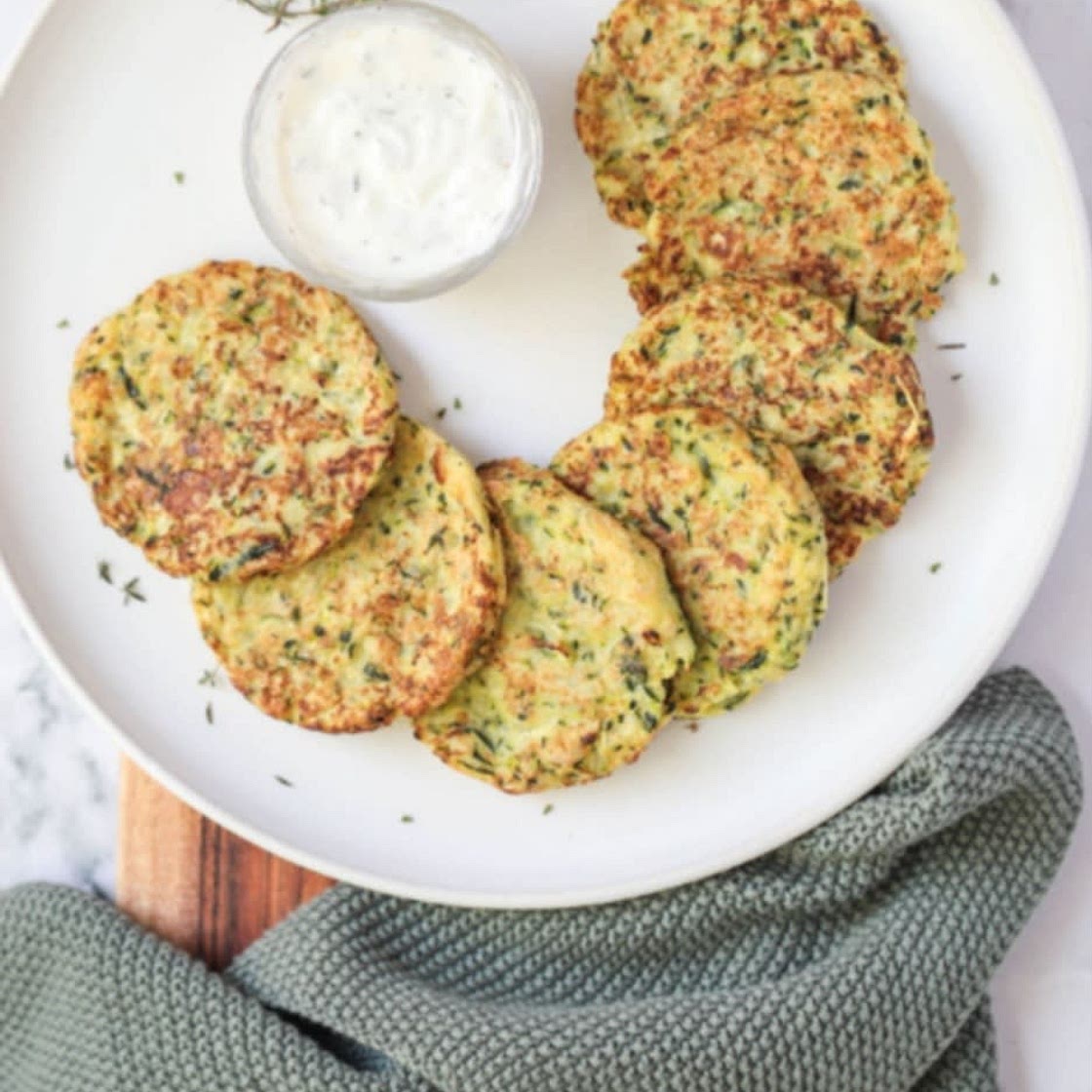 Zucchini Cheesy Fritters