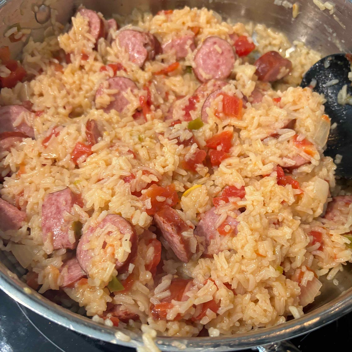 Cheesy Campfire Rice
