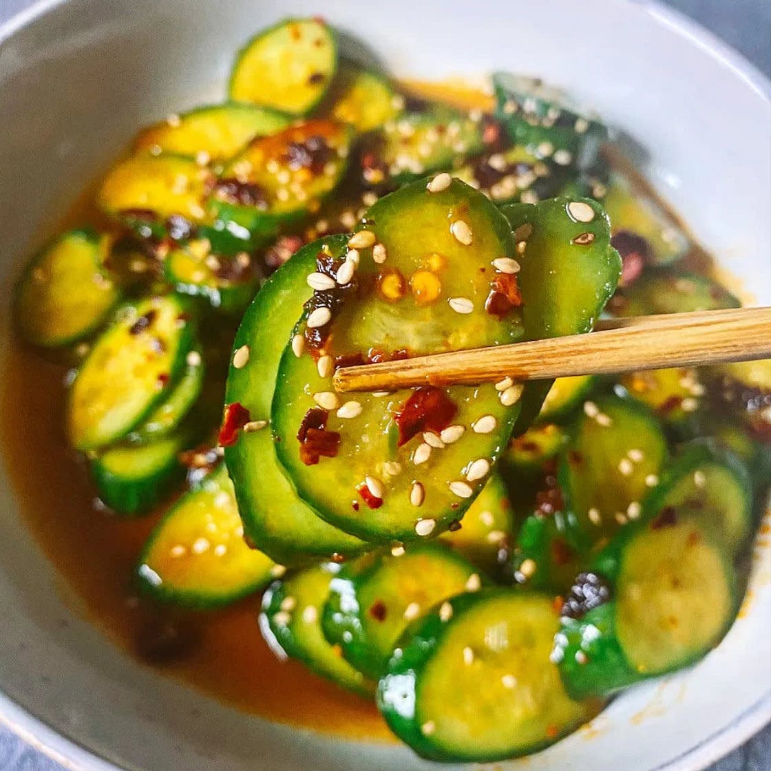 Crunchy Asian Cucumber Salad