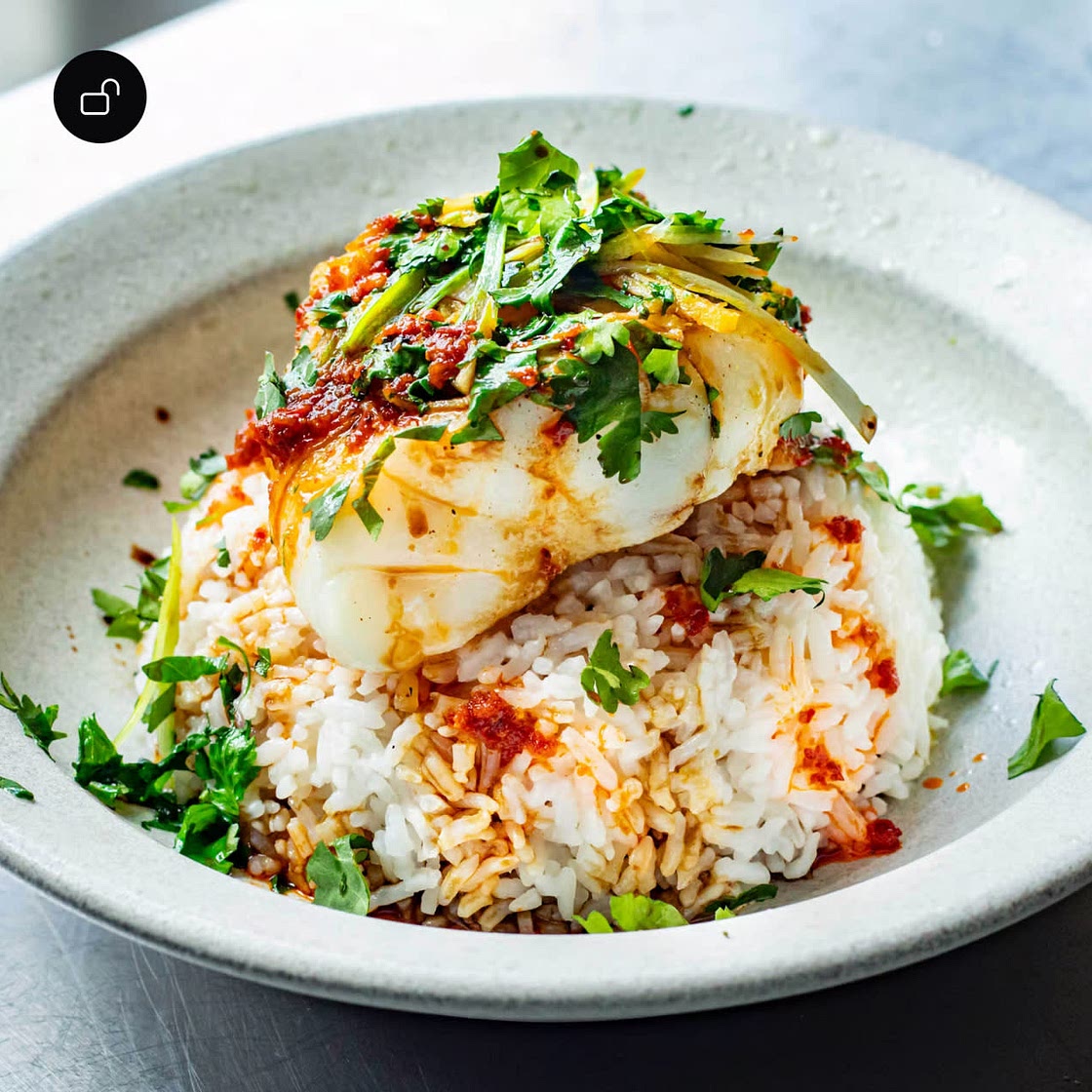 Steamed Cod with Spring Onion & Ginger