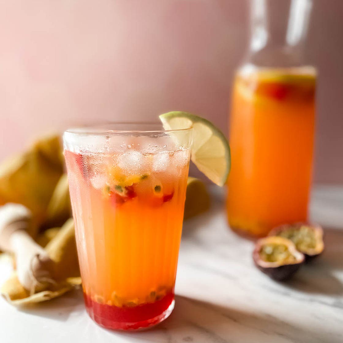 Homemade Strawberry Passion Fruit Limonata Recipe