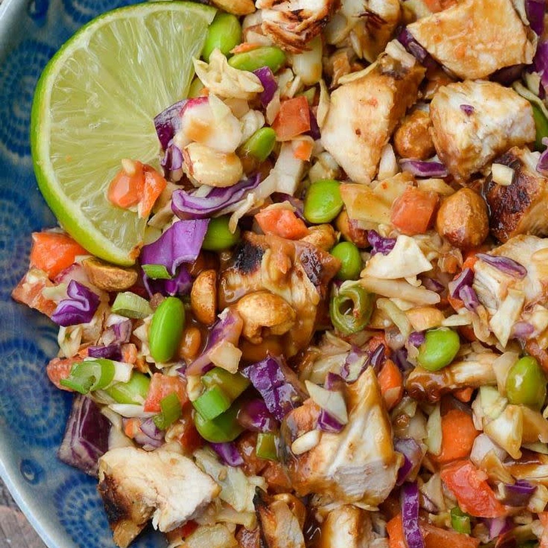 Maaltijdsalade geïnspireerd door de Thaise keuken 😍