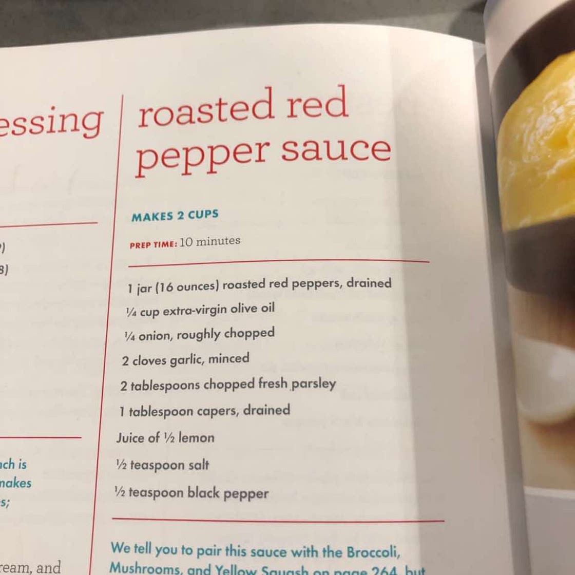 Roasted red pepper sauce