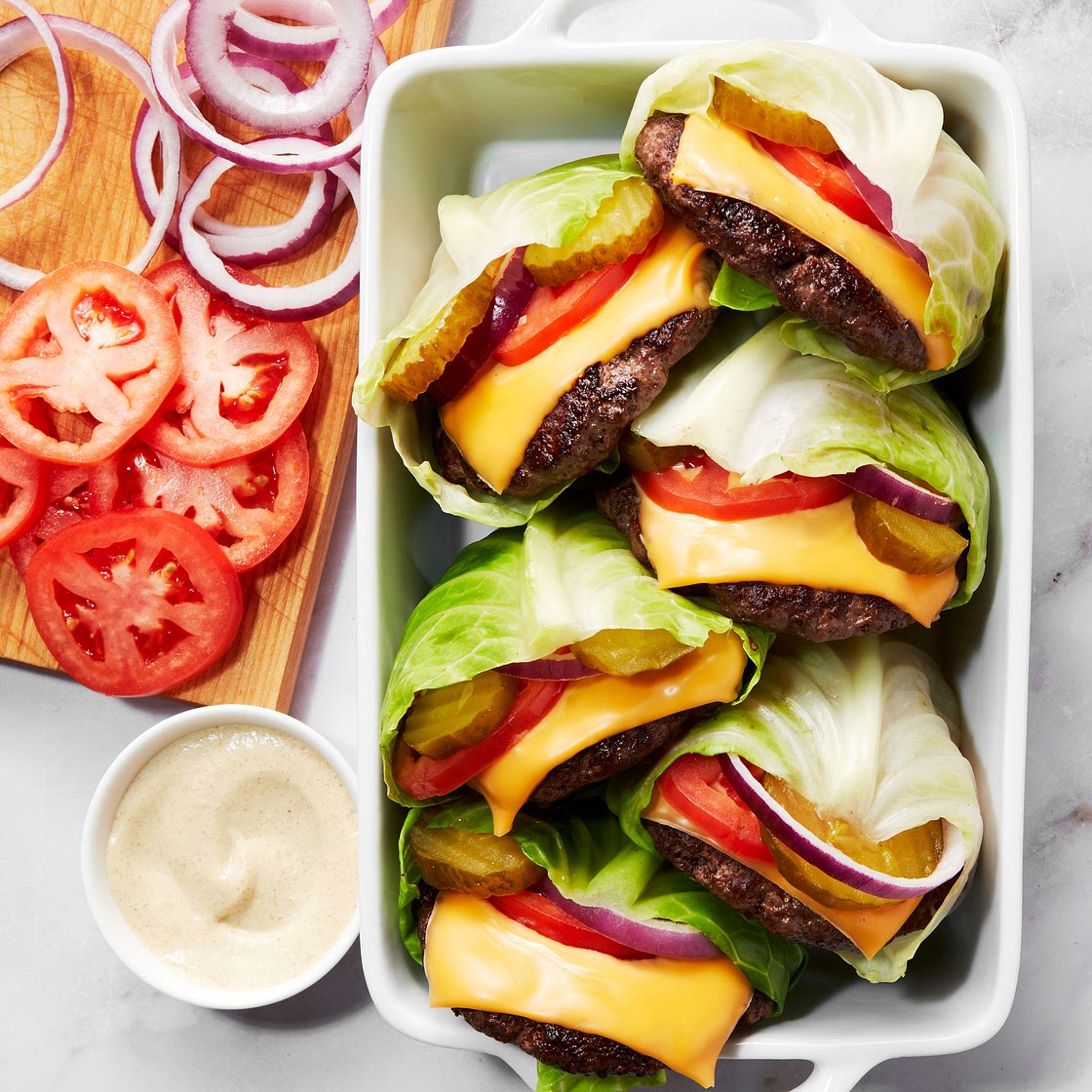 Cheeseburger Cabbage Wraps