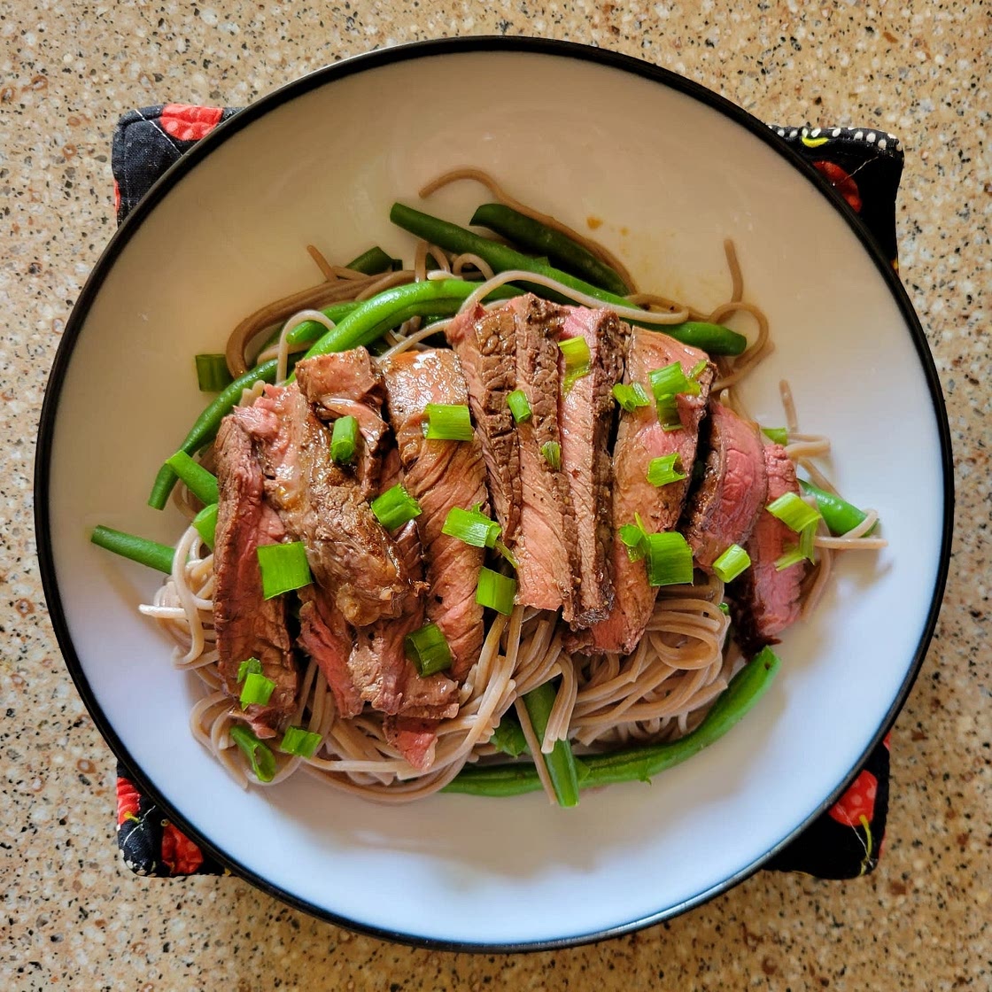 Japanese Beef Soba Noodle Bowl