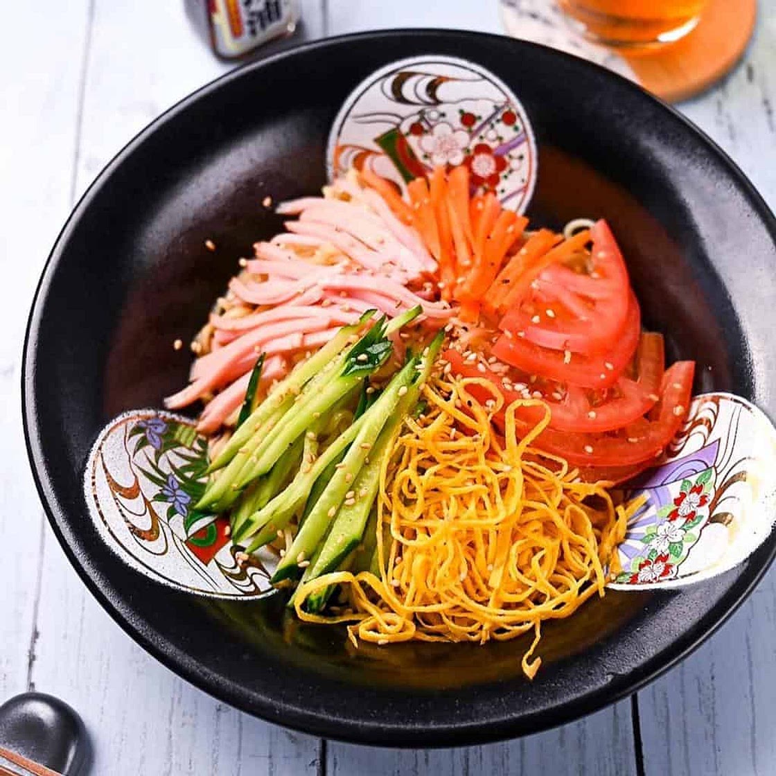 Authentic Hiyashi Chuka (Japanese Cold Ramen for Summer)