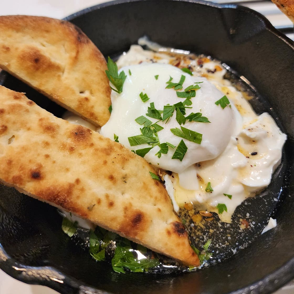 Turkish Eggs 🍳 (have you tried eggs like this?!)