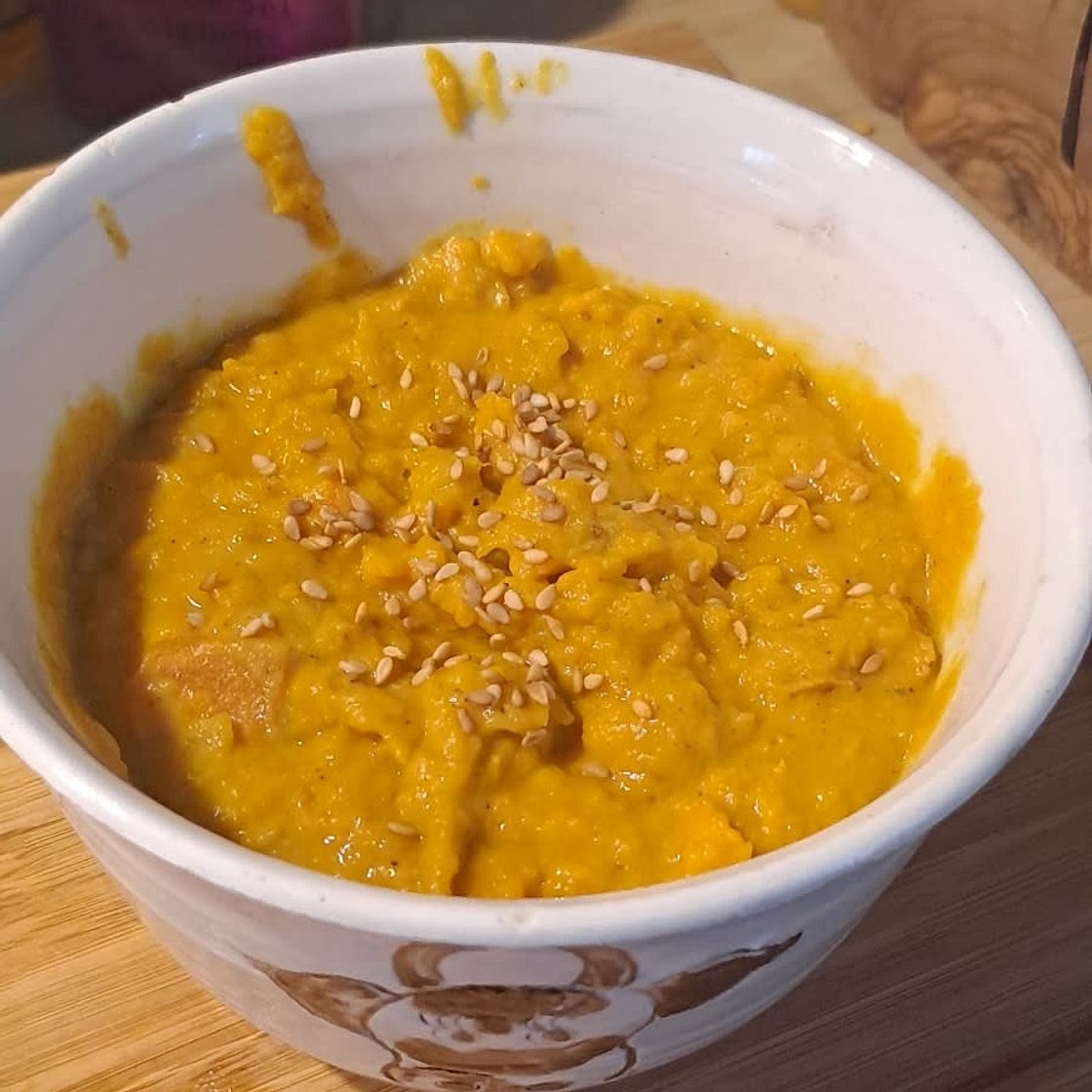 Velouté de patate douce et carotte