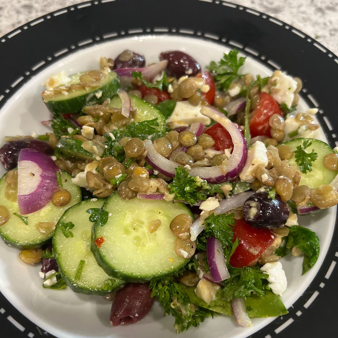 Mediterranean Lentil Salad