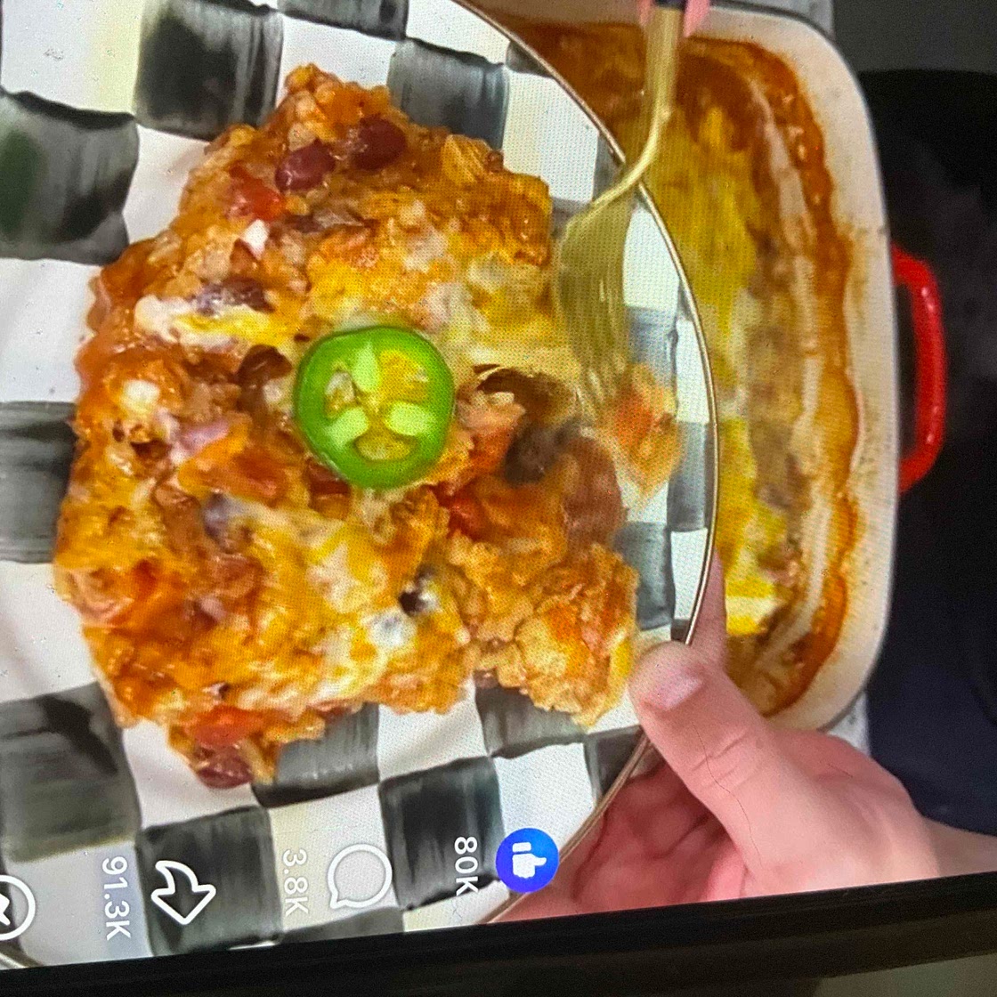 Mexican Chicken and Rice Casserole Dish