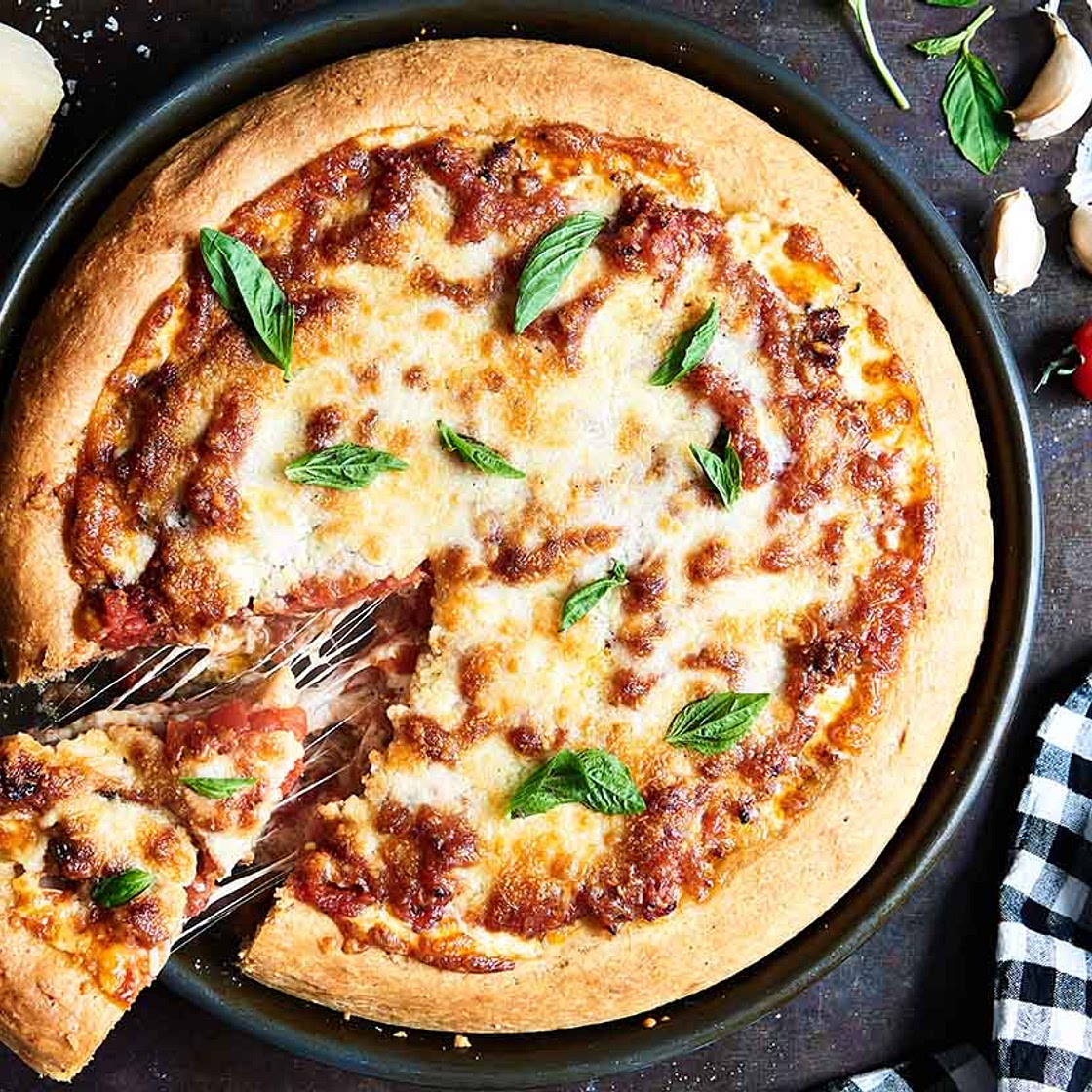 Chicago-Style Deep Dish Pizza