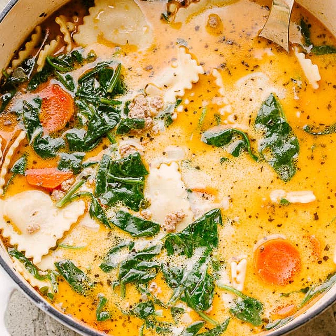 Creamy Ravioli Soup