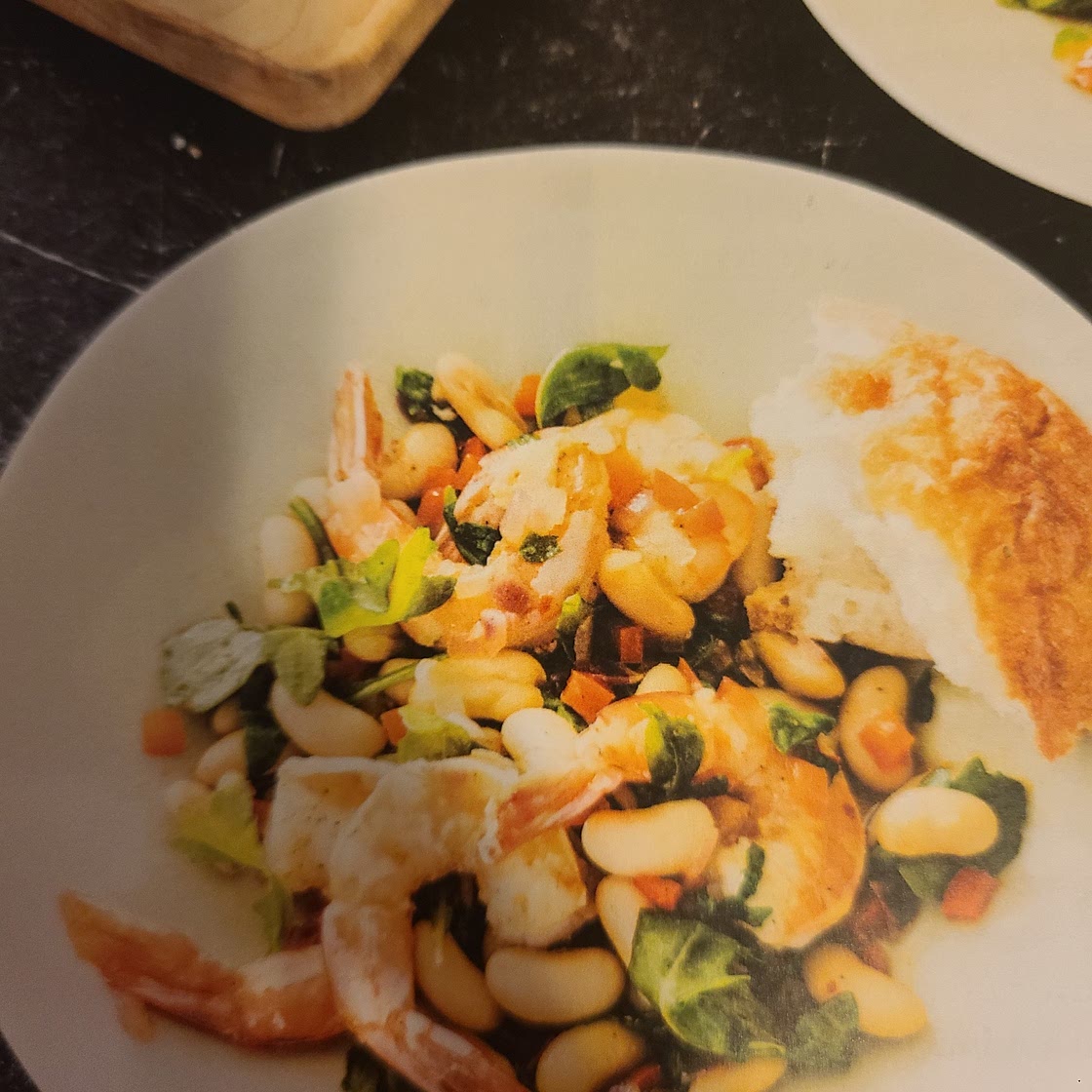 Shrimp with White Beans