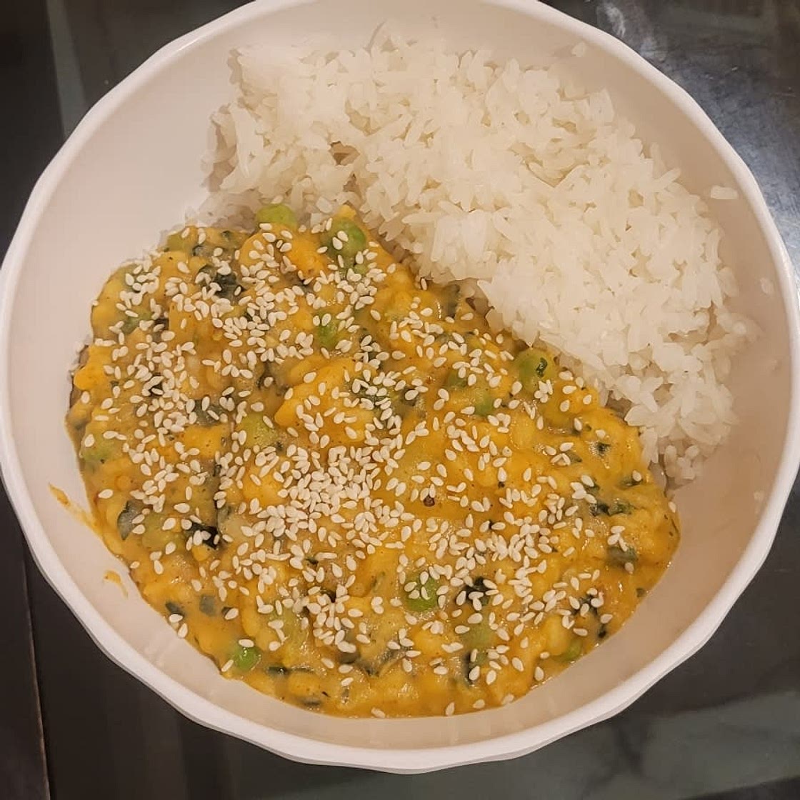 Lentil, Peas, and Potato Curry