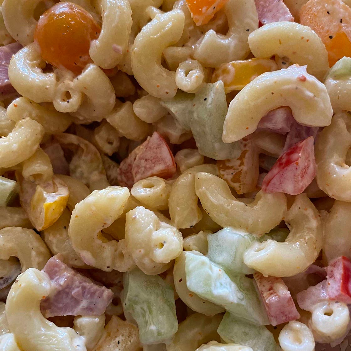 Classic Macaroni Salad With Ham