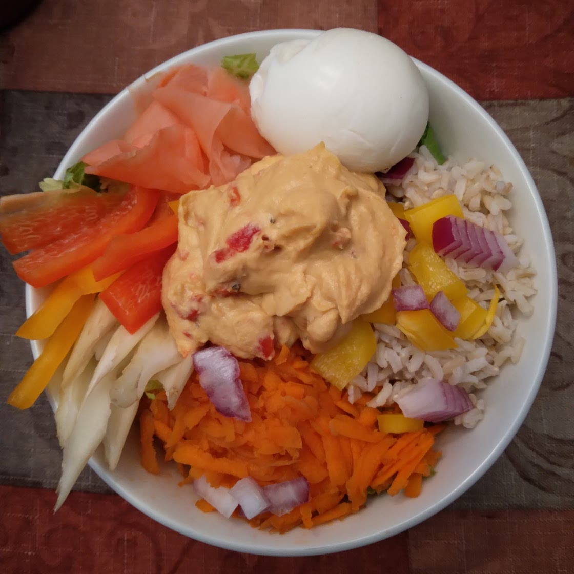Dawn's Original Sunrise Buddha Bowl ADD boiled egg