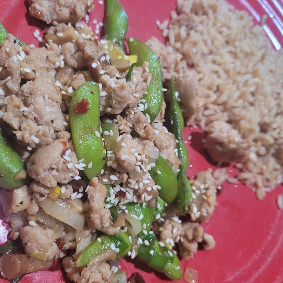 Asian Ground Chicken Stir Fry