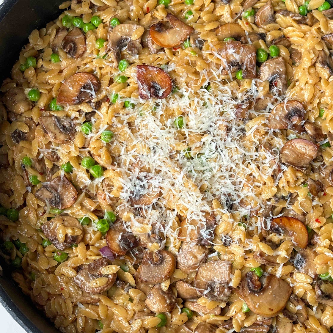Creamy Mushroom Orzo 