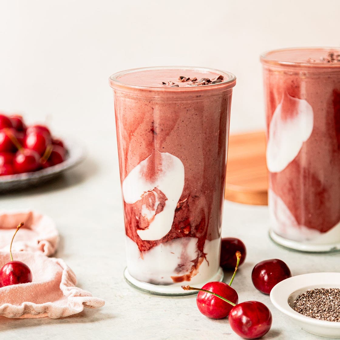 Seriously Luscious Chocolate Cherry Smoothie