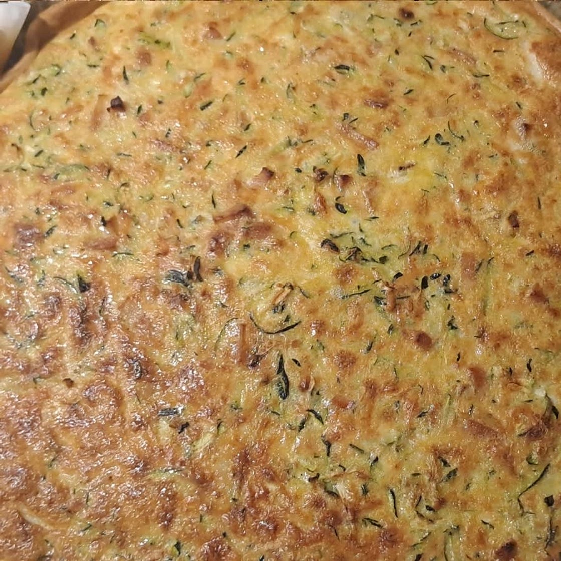 Quiche lorraine courgettes/lardons