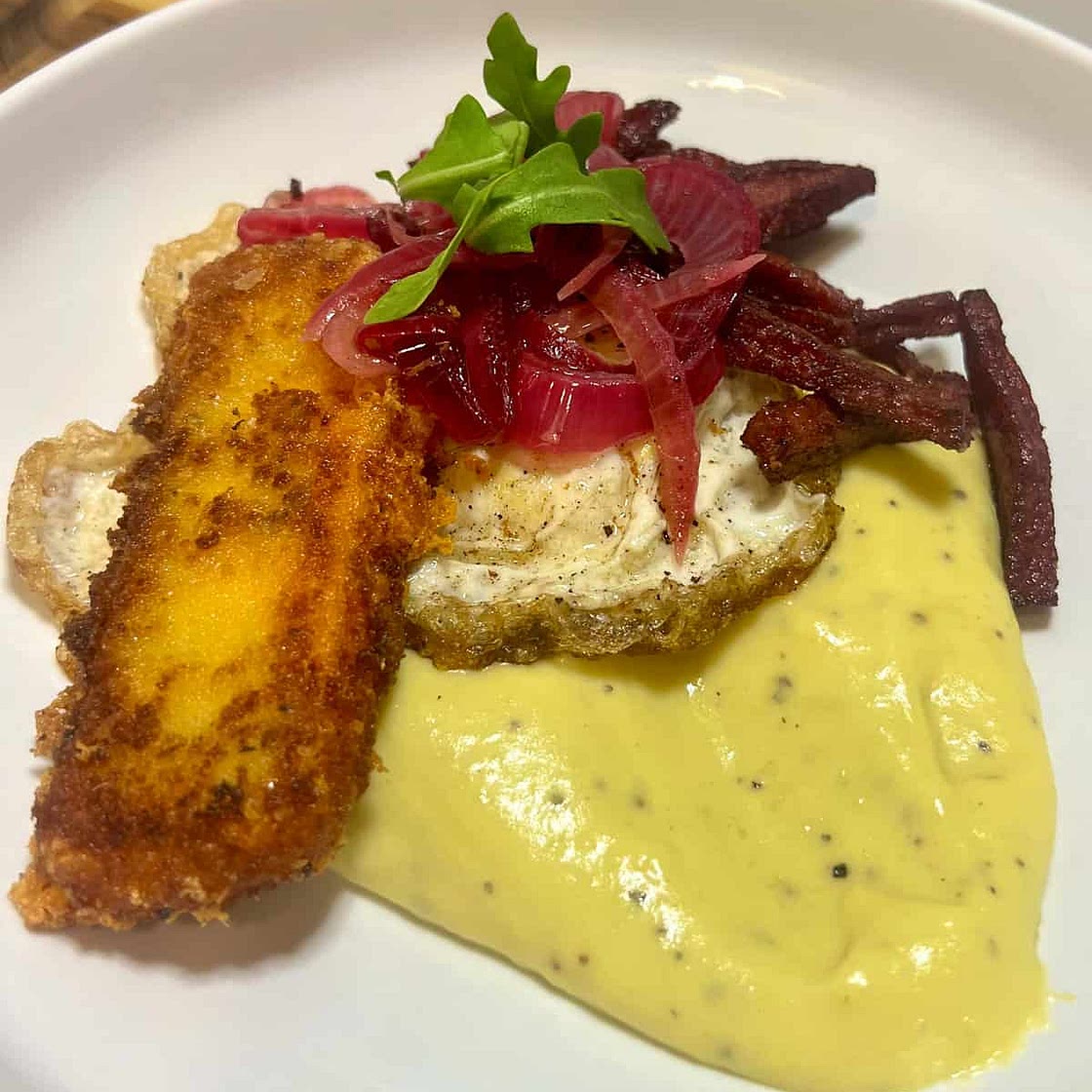 Mangu Con Los Tres Golpes Gourmet Recipe