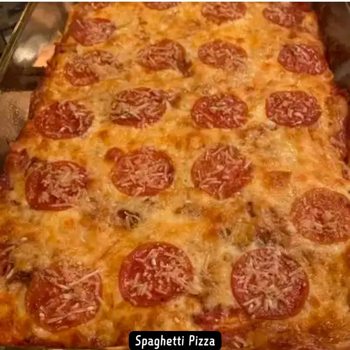 The Best Baked Spaghetti Pizza Recipe