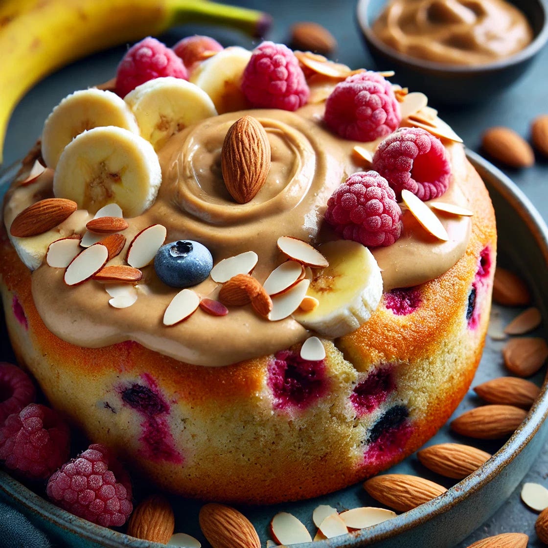 Bowlcake banane framboise