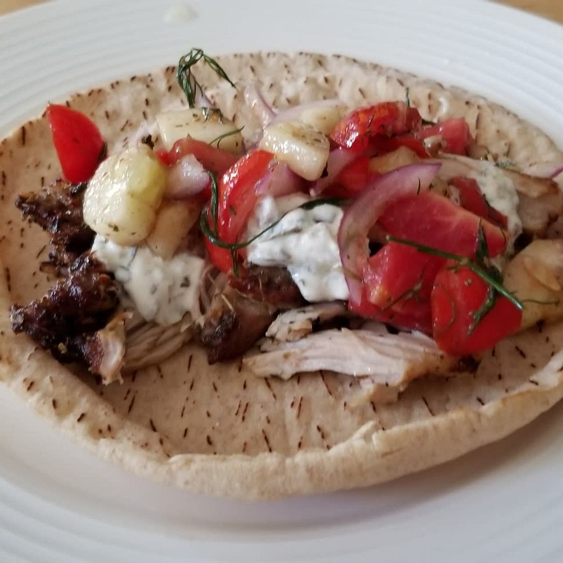 Easy Chicken Gyros & Tzatziki Sauce