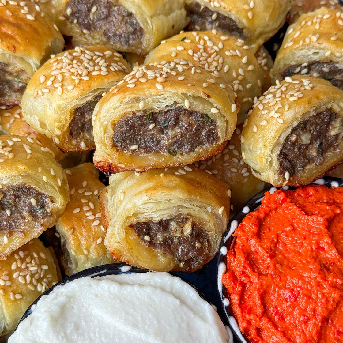 Kebab Rolls with Puff Pastry 