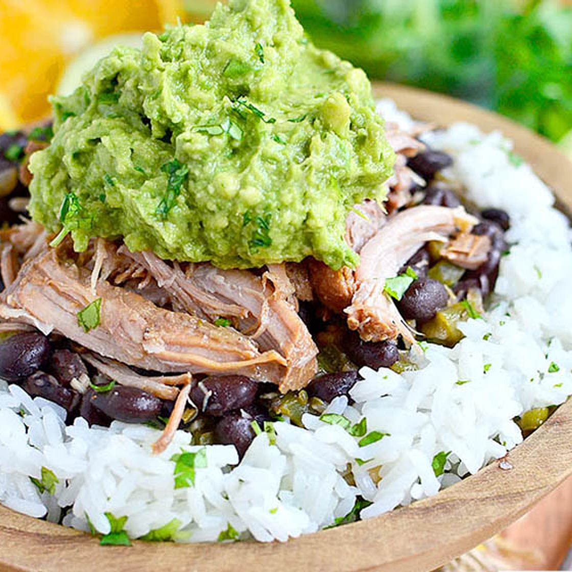 Crock Pot Mojo Pork with Cuban-Style Black Beans