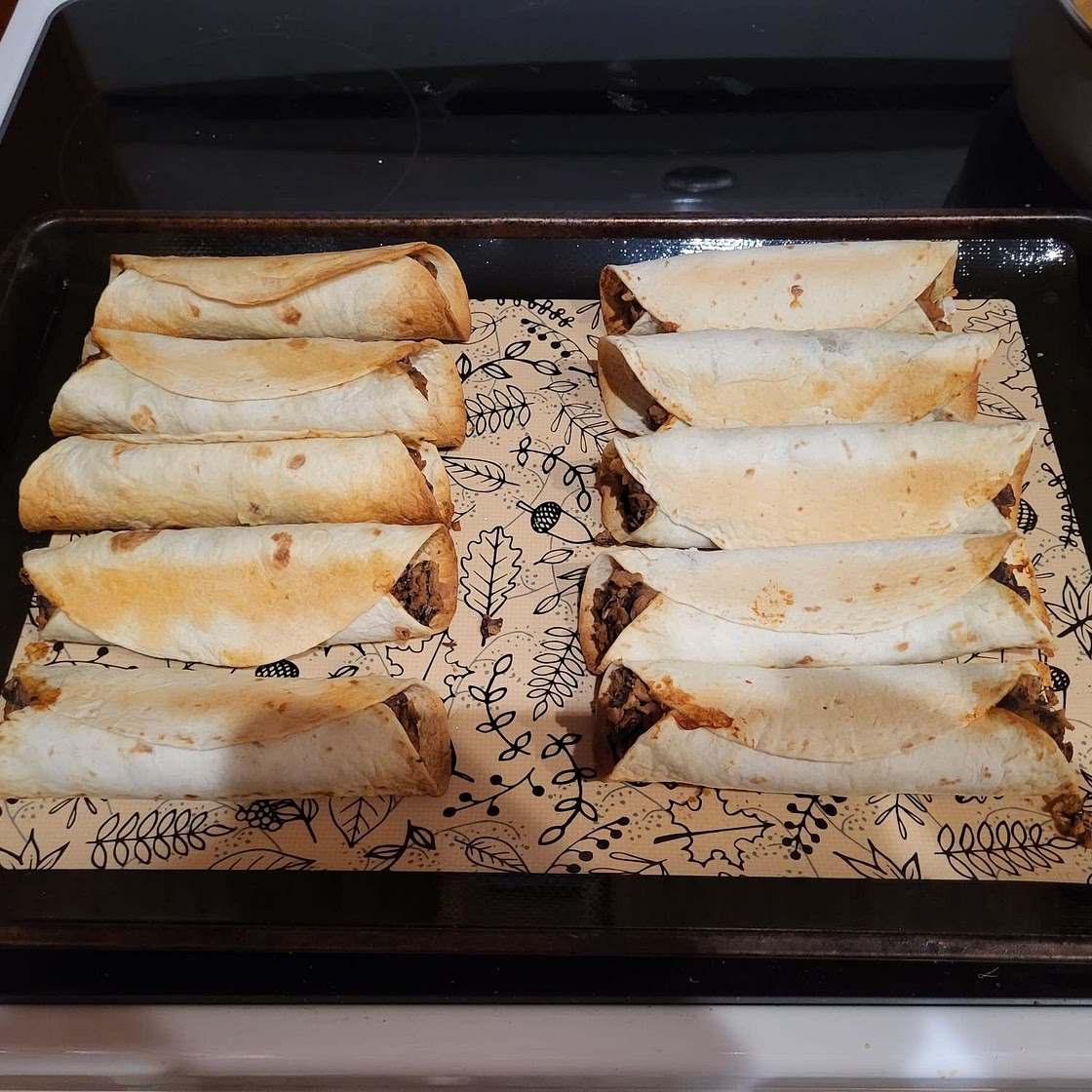 Baked Black Bean Taquitos