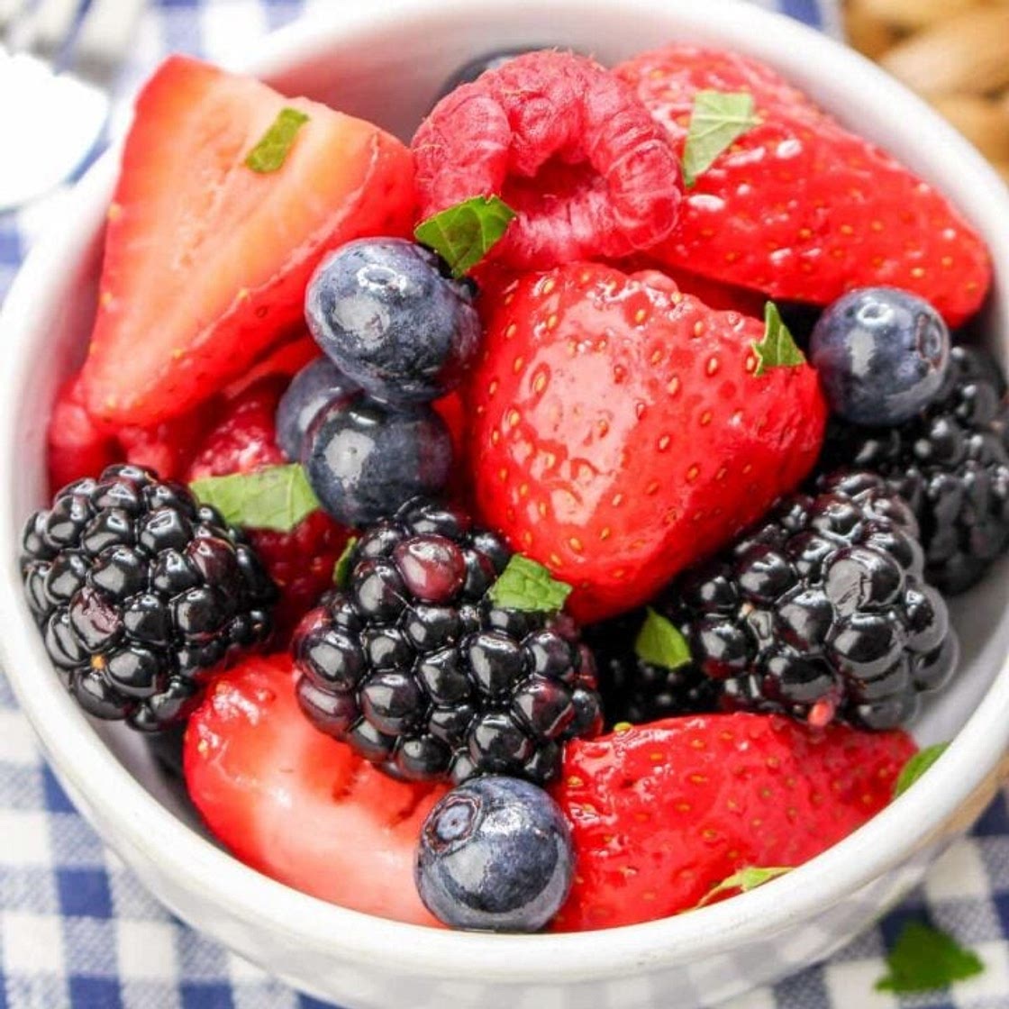 Summer Berry Fruit Salad with Simple Honey Lemon Dressing Recipe