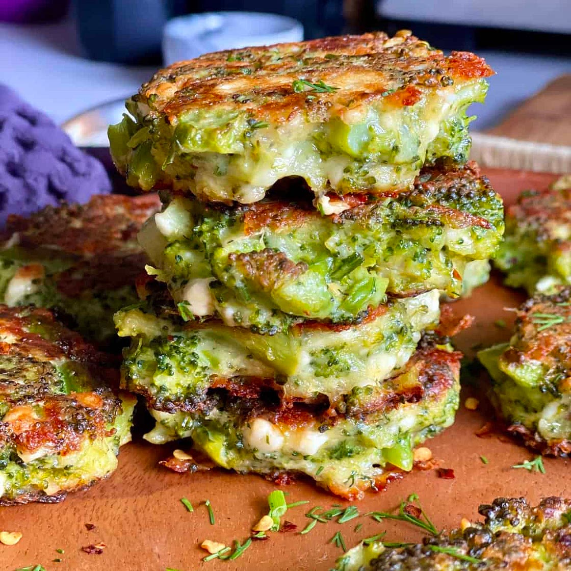 Broccoli Feta Fritters