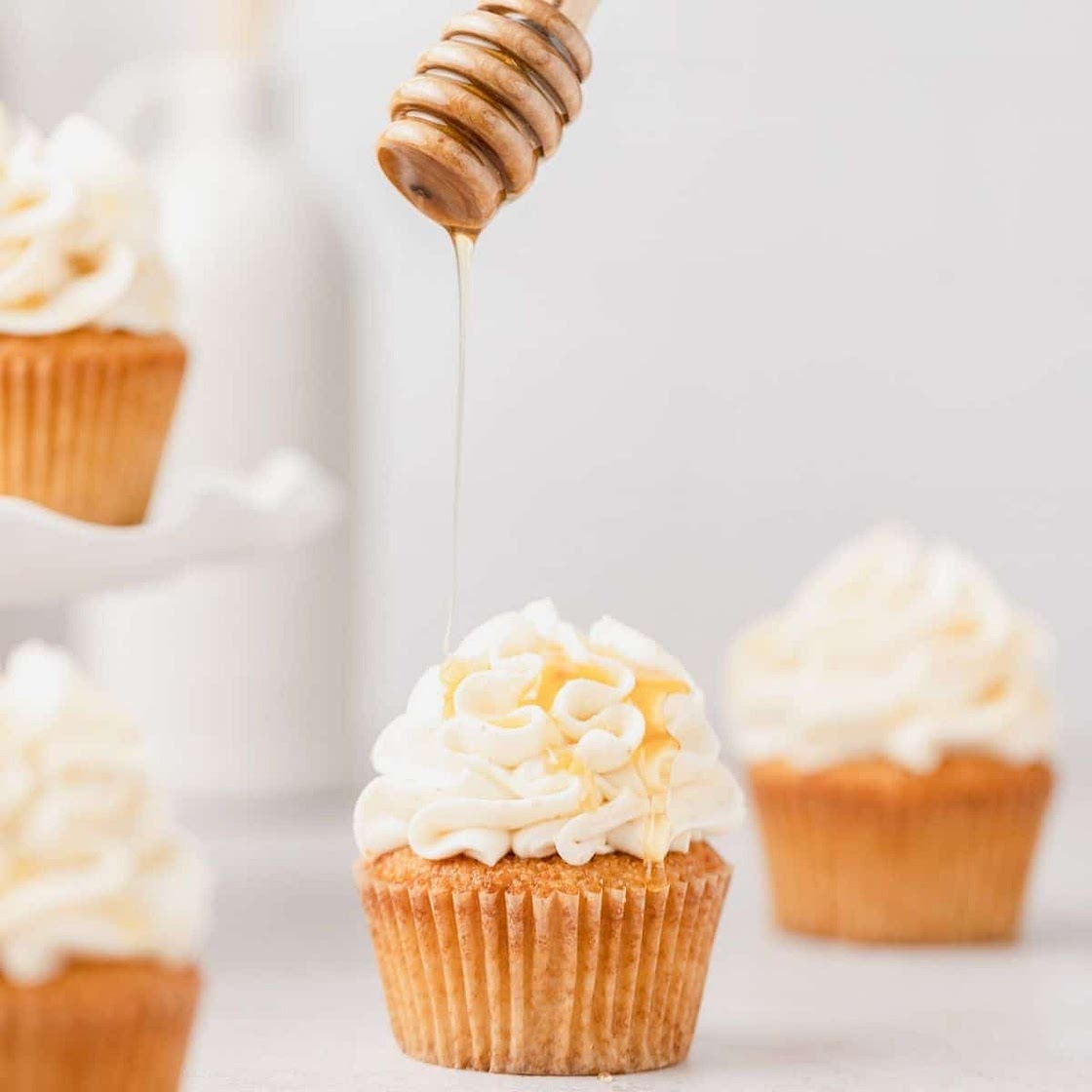 Cornbread Cupcakes with Honey Brown Butter Buttercream