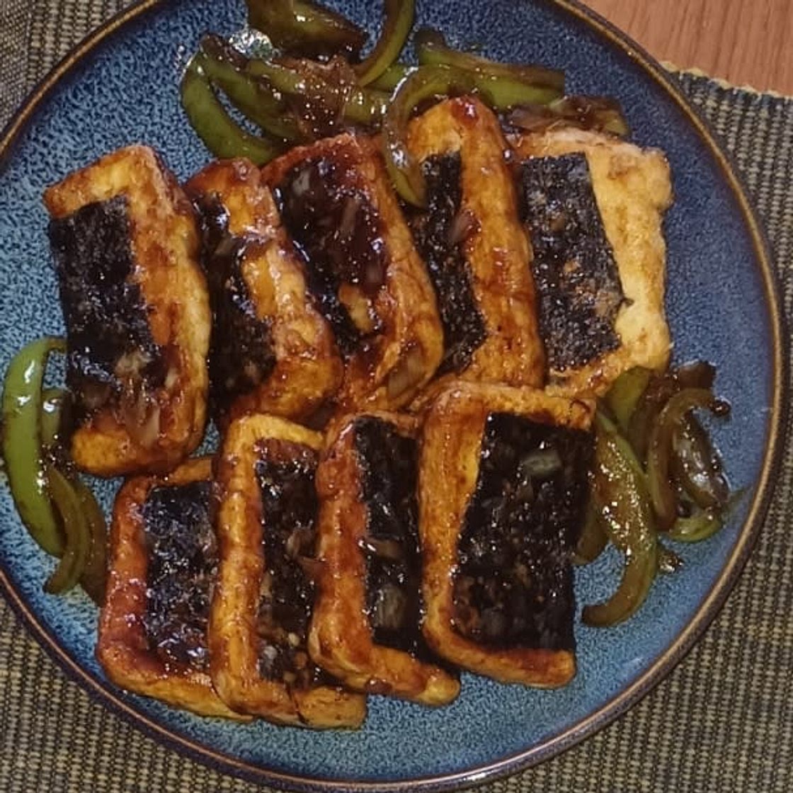 Sizzling Seaweed Tofu (viral easy tofu recipe!)