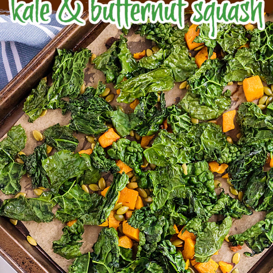 Roasted Kale and Butternut Squash
