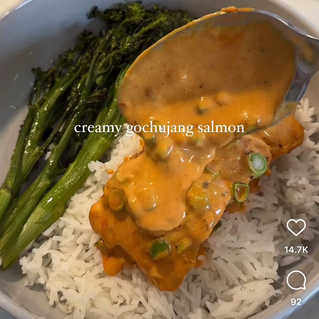 CREAMY GOCHUJANG SALMON