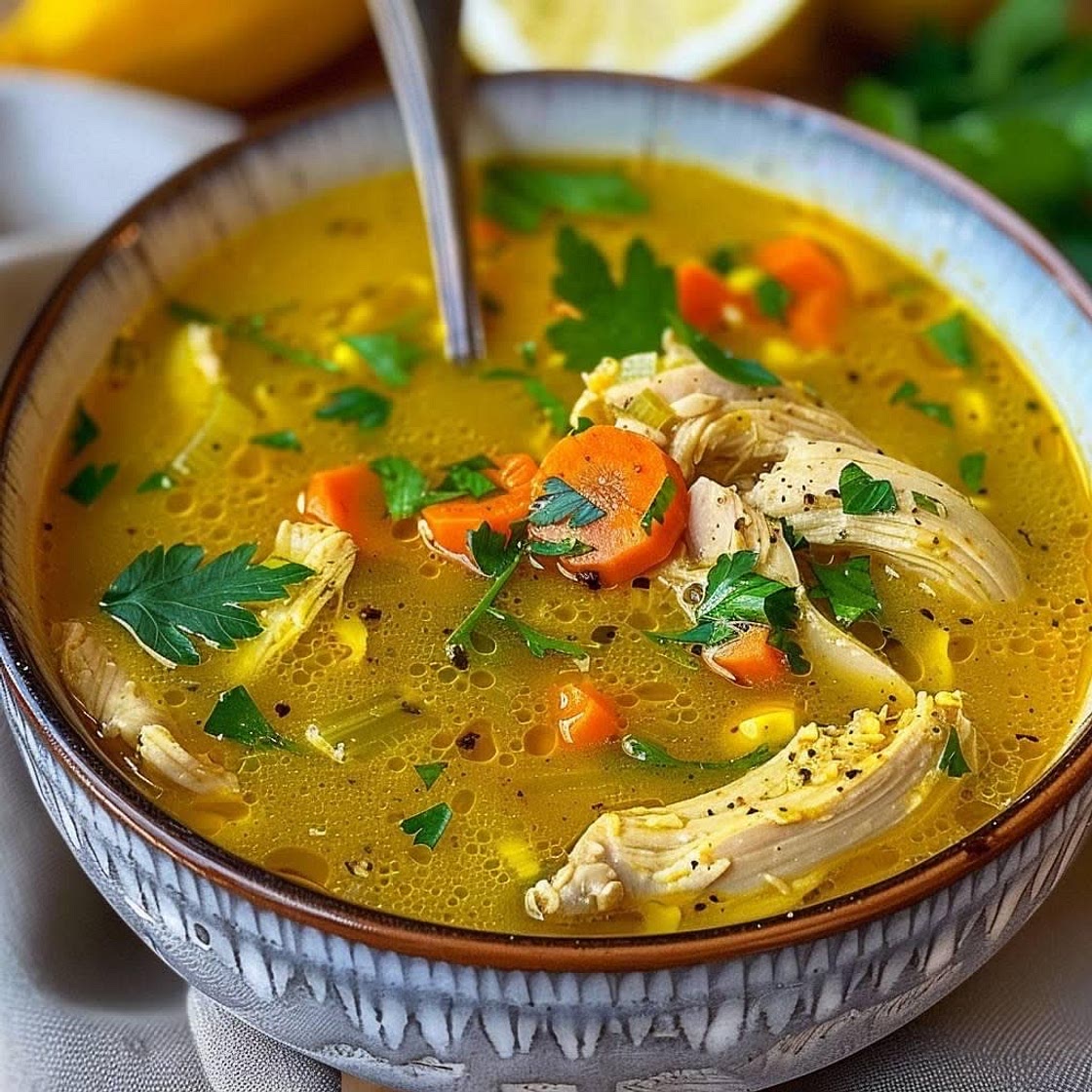 Anti-inflammatory Tumeric Chicken soup