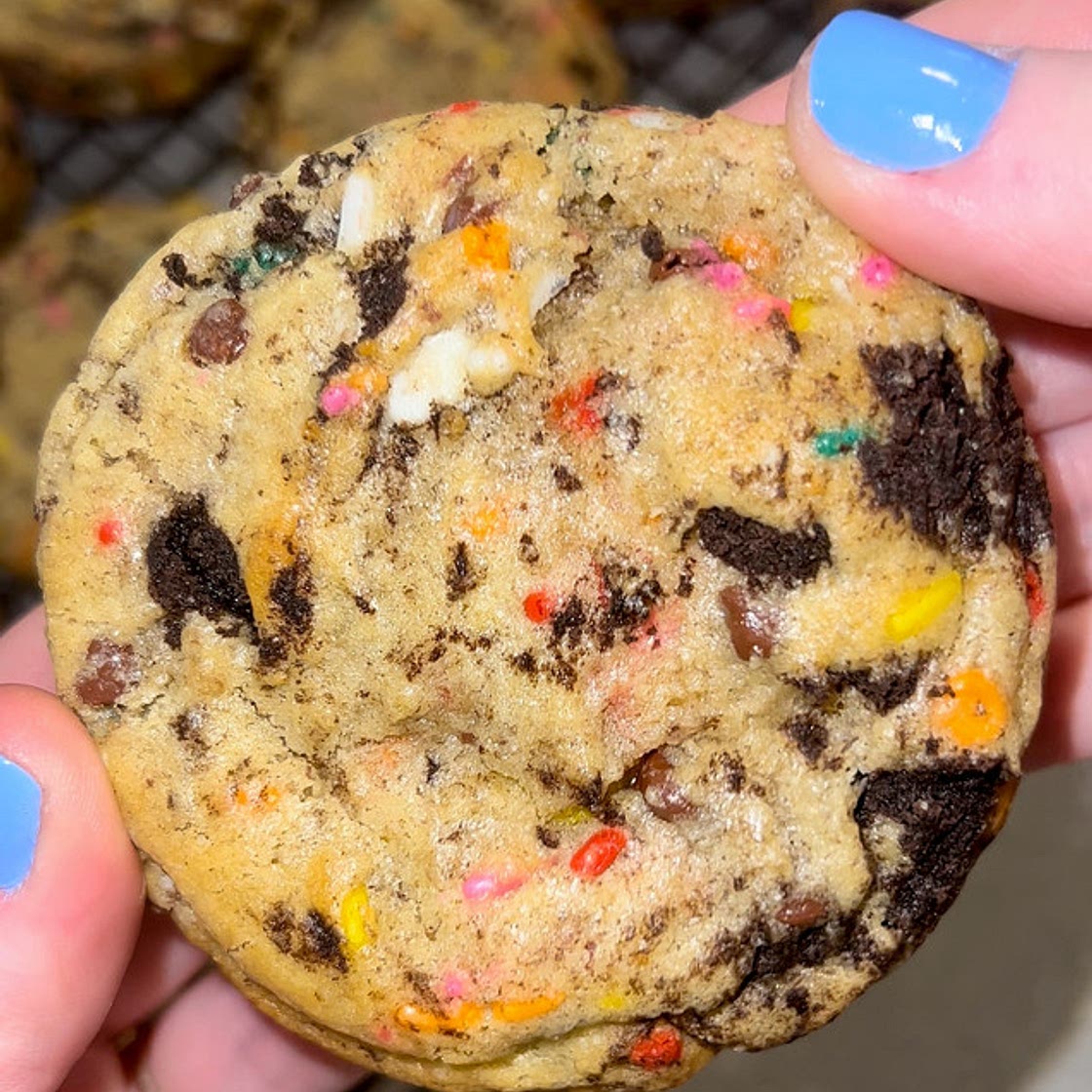 Double Chocolate Oreo Sprinkle Cookies