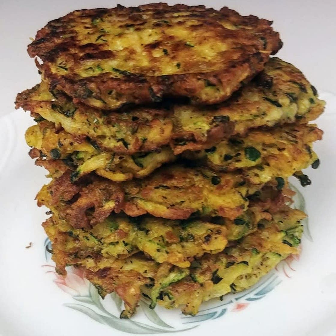 Crispy zucchini  fritters
