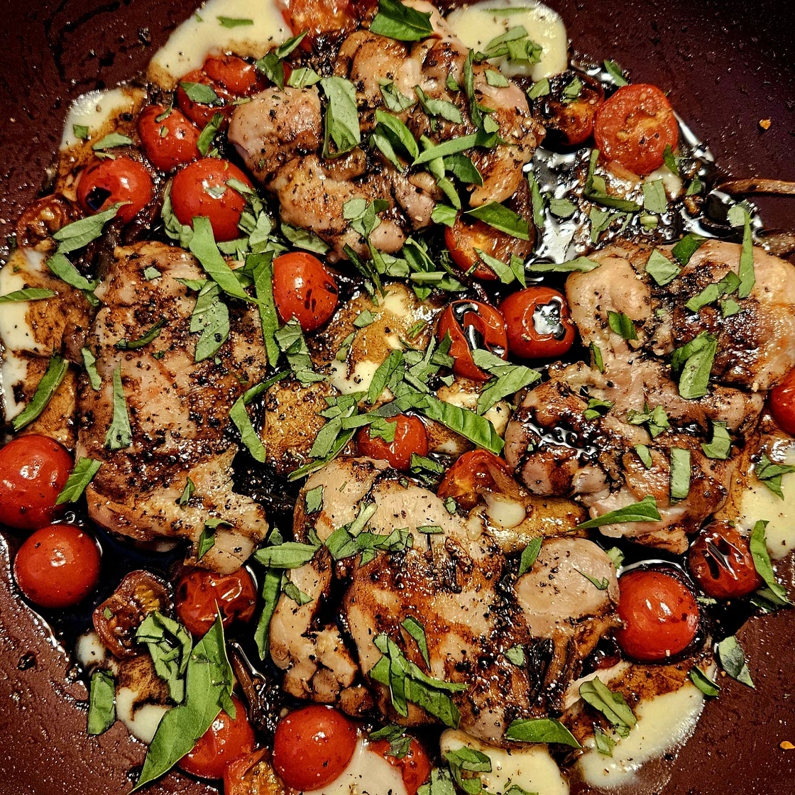 caprese chicken skillet (7 points each)