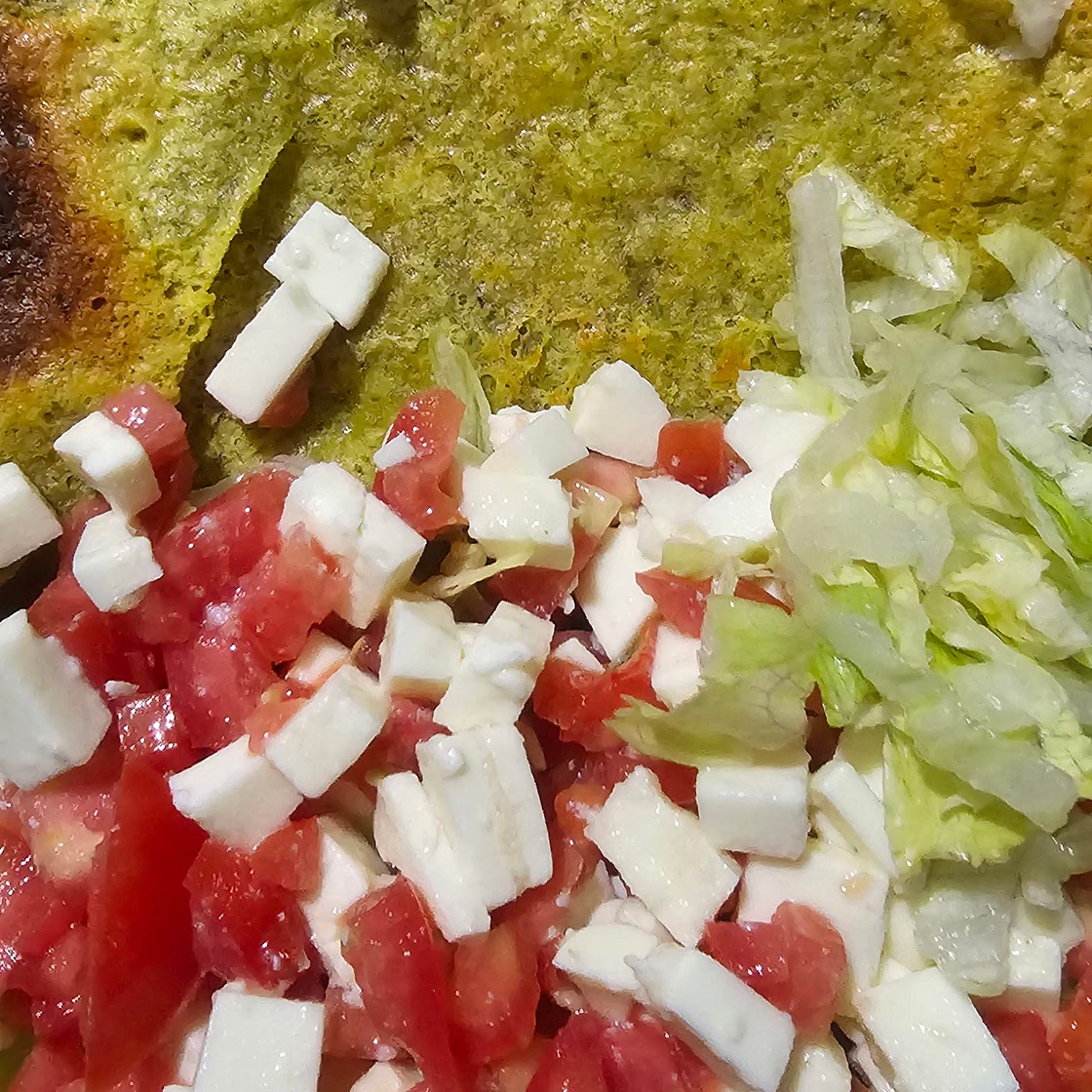 Cottage cheese flat bread