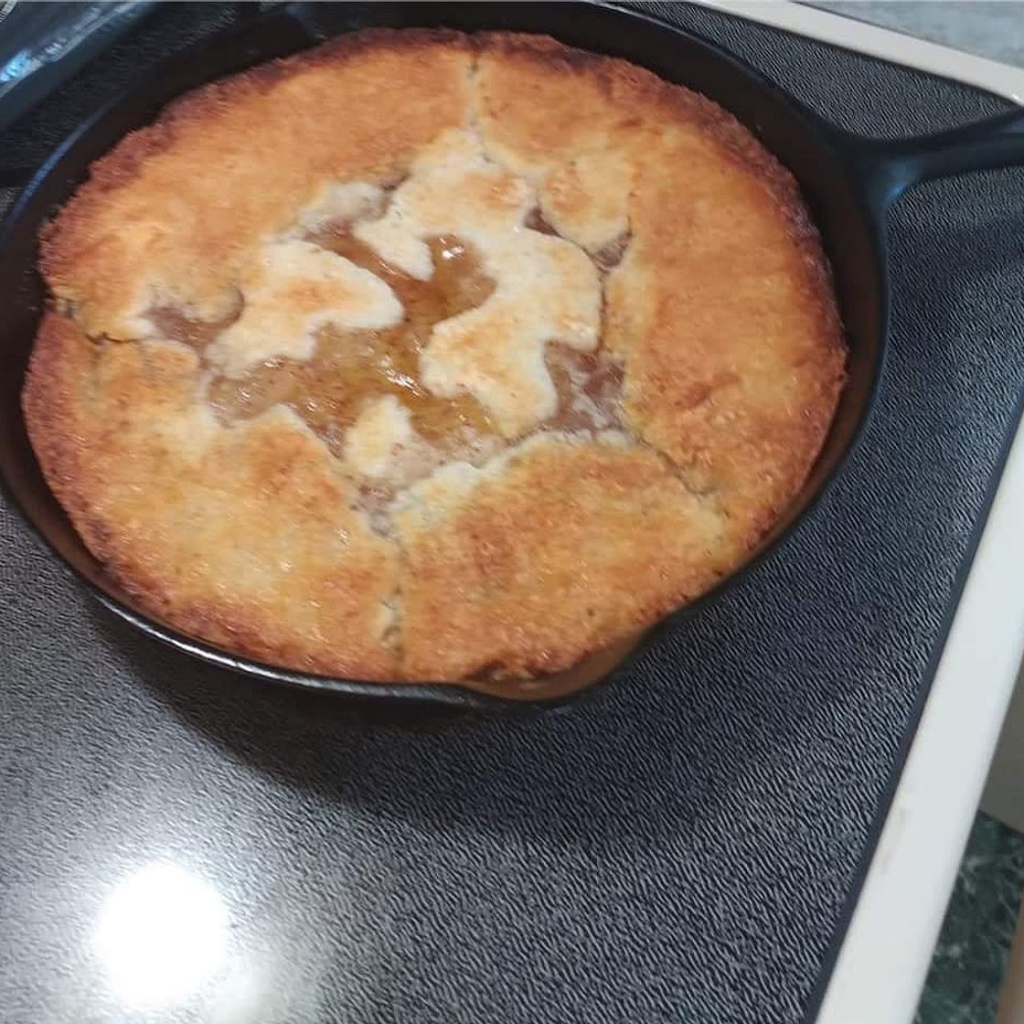 Lazy day fruit cobbler