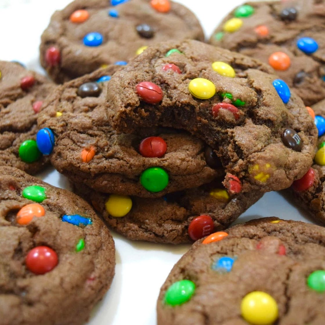 Double Chocolate M&M Cookies