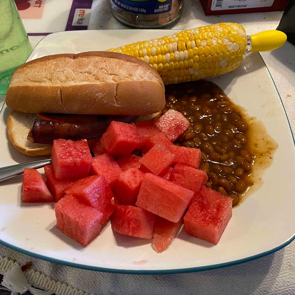 Kielbasa and Beans (no ingredients)