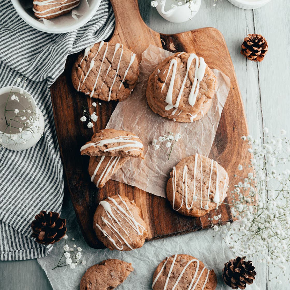 Ginger Butter Pecan Cookies